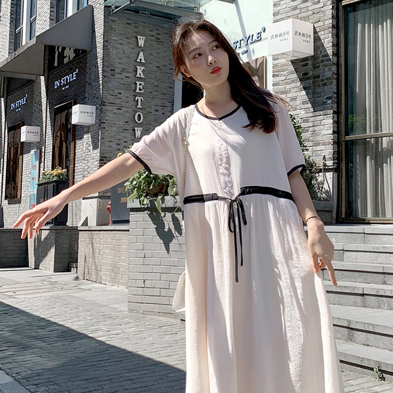 极速孕妇装遮肚不显怀时尚连衣裙A秋装潮辣妈个性韩版洋气裙子宽