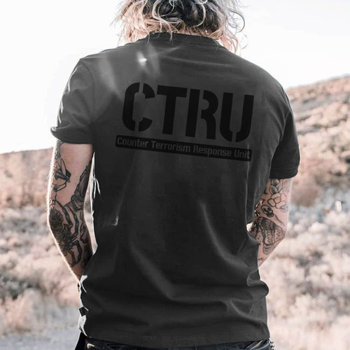 CTRU印花短袖T恤独角兽