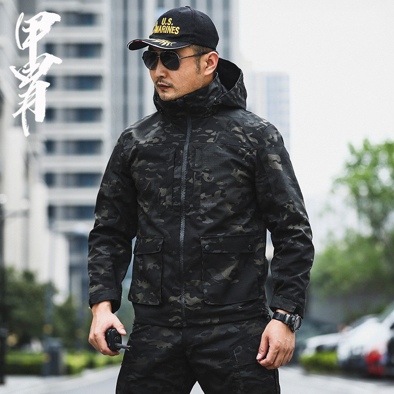战术冲锋衣男士休闲款迷彩棉服
