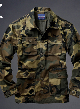 山地美式春季M65外套男 修身夹克虎纹迷彩服 C29定制迷彩款