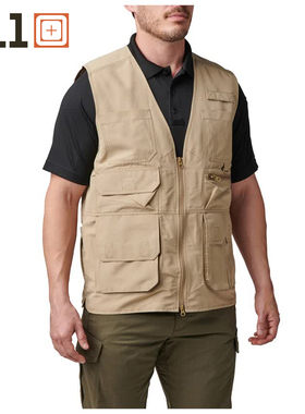 5.11新品多功能战术背心 511户外宽松摄影钓鱼多袋男马甲 80034