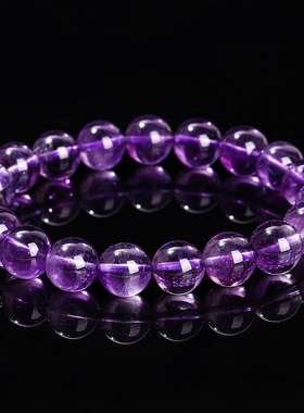 晶东珠宝 天然紫水晶手链晶体通透浓紫女生精美时尚百搭手饰批发