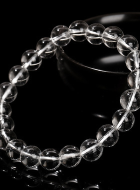 晶东珠宝8A级天然白水晶手链