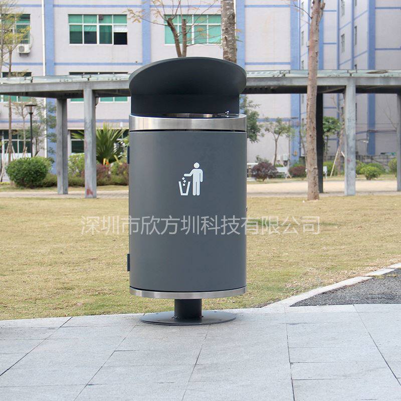 深圳市政街道不锈钢垃圾桶道路垃圾回收箱鸭舌烟蒂灰缸纸屑果皮箱