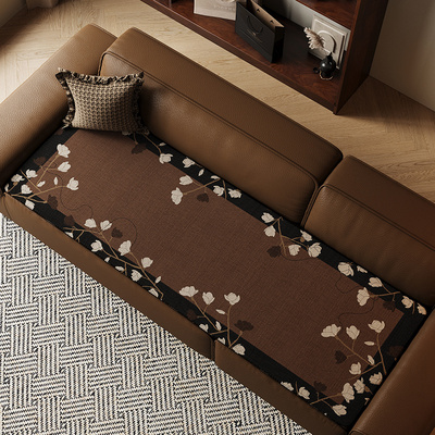 法式冰丝沙发垫夏季凉感透气防滑坐垫皮沙发专用垫子2025新款凉垫