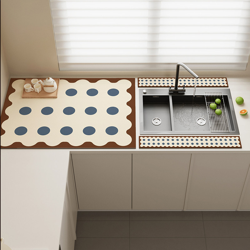 牧圣厨房台面水槽沥水垫2025新款水池洗碗台面垫子防水防油隔热垫,居家布艺,餐垫,淘宝优惠券,粉丝福利购,淘宝优惠卷