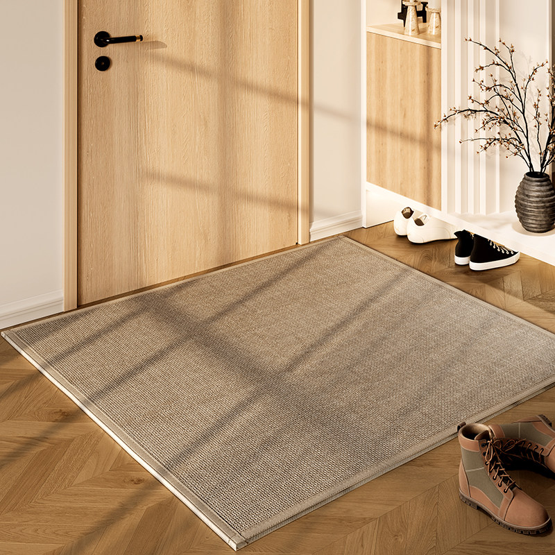 奶油风入户门地垫仿亚麻法式纯色客厅地毯门垫进门口用防滑脚垫,居家布艺,入户地垫,淘宝优惠券,粉丝福利购,淘宝优惠卷