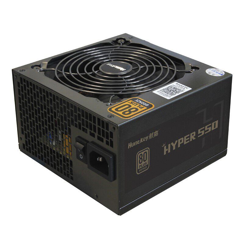专用航嘉(Huntkey)额定550W HYPER550电源(游戏电源/单路45A/80PL怎么看?