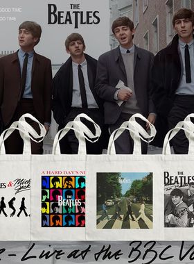 摇滚乐队帆布包经典披头士The Beatles 约翰列侬单肩小众手提休闲
