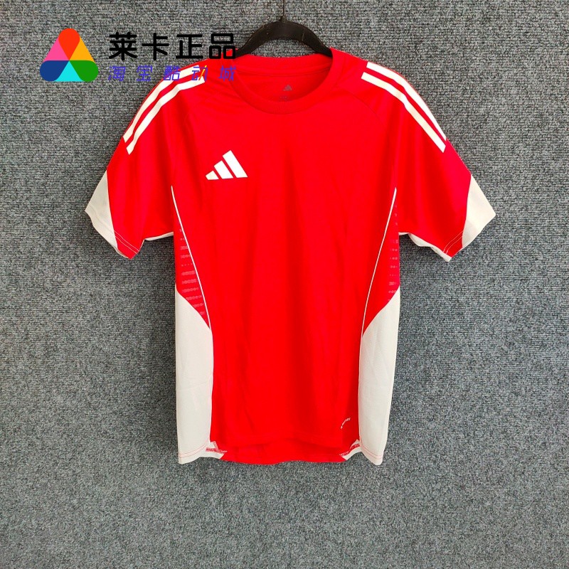 阿迪达斯男子运动足球短袖