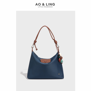 2025新款尼龙包腋下包饺子包女大容量慵懒风hobo托特包单肩斜挎包