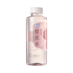 盒马代购朝露樱花水500ml冷萃香气回填0卡0糖0脂肪草本饮料