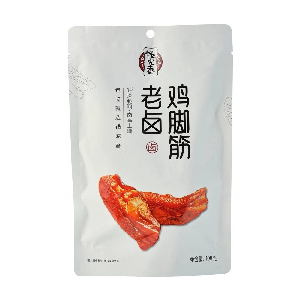 钱家香 老卤鸡脚筋 108g老鸡肉零食