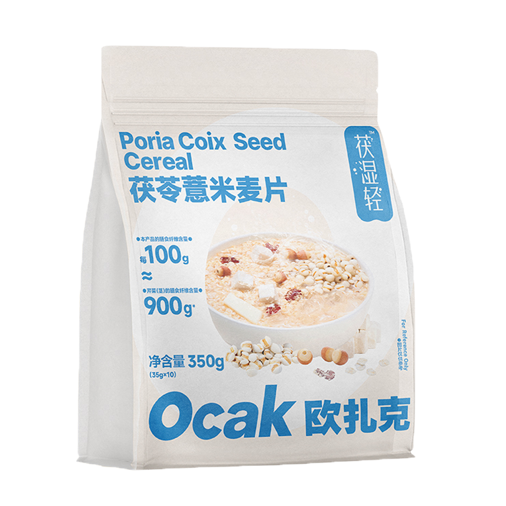 盒马代购欧扎克茯苓薏米麦片350g药食同源清甜软糯甄选原料