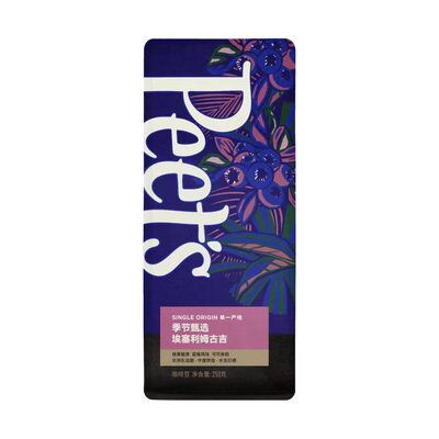 代购Peet'sCoffee皮爷季节甄选埃塞利姆古吉咖啡豆250g新鲜烘焙