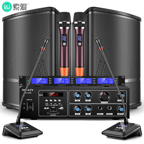 索爱家庭ktv音响套装电视唱歌