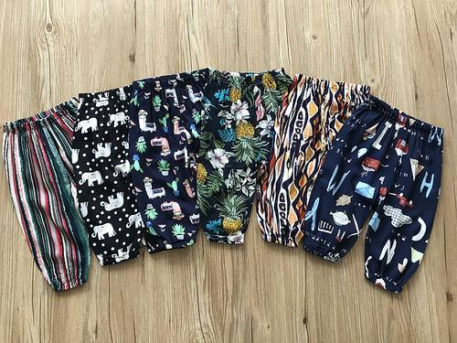 夏季儿童清凉过膝中裤