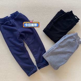 男女儿童加绒加厚运动休闲长裤 外贸秋冬款 子 160码 120