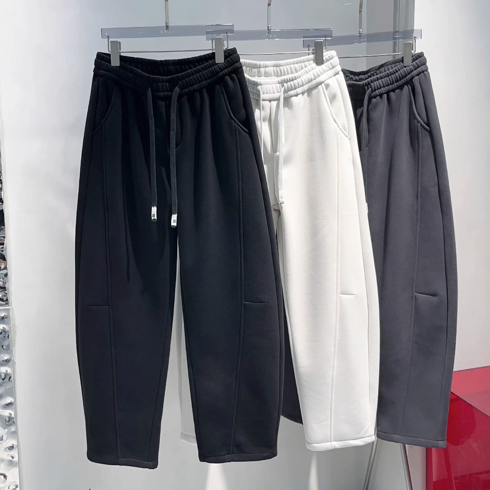 秋冬新款加绒加厚休闲裤