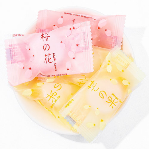 喜糖白桃味散装果冻布丁