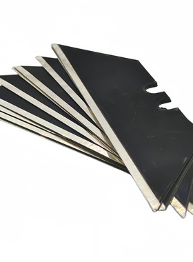 黑色T型美工刀刀片梯形刀刀片梯型墙纸壁纸折叠裁纸刀片加厚0.5