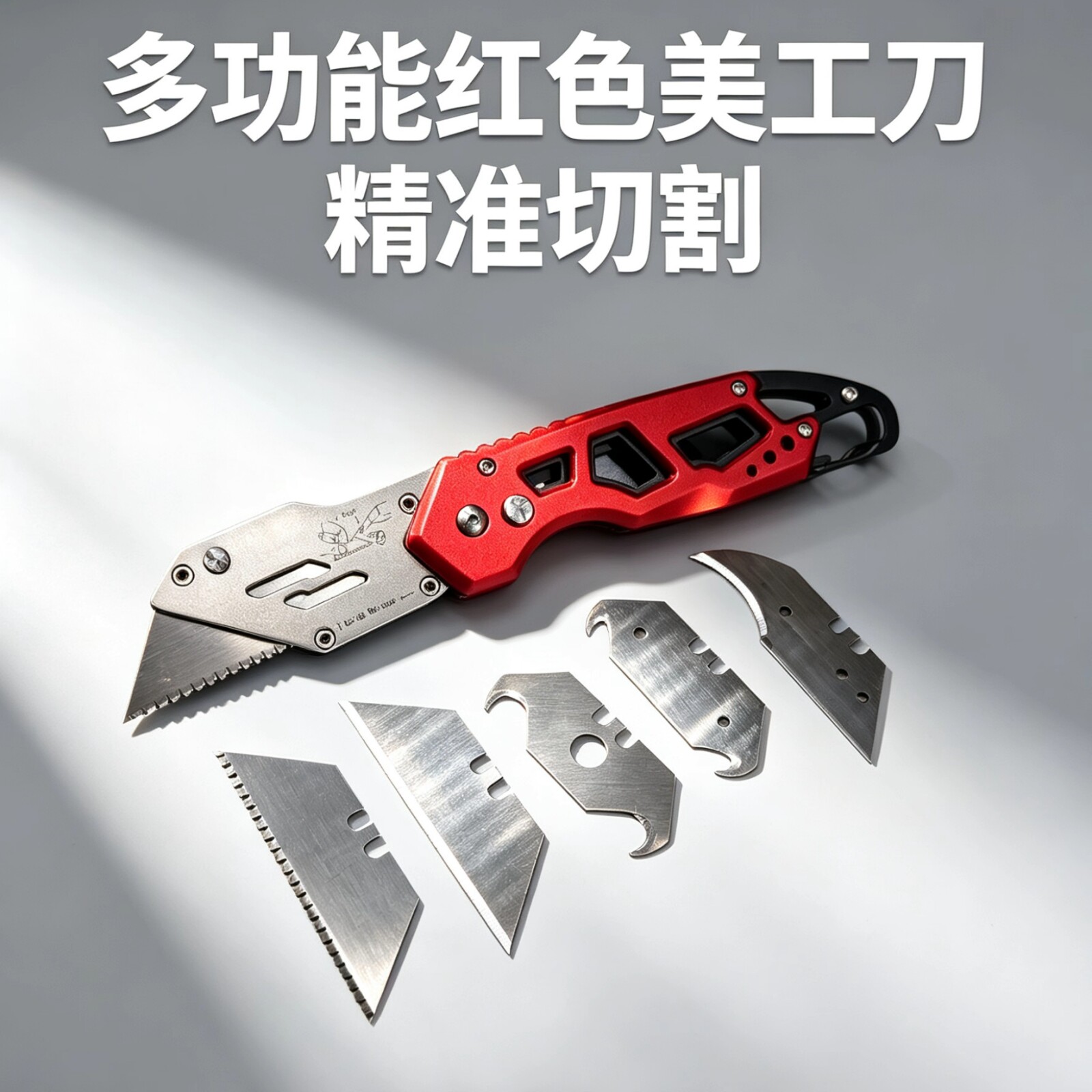 不锈钢折叠美工刀工业级锋利精准图片