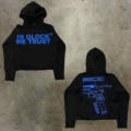[Pure Cotton Hooded Sweatshirt]W73 (Black)