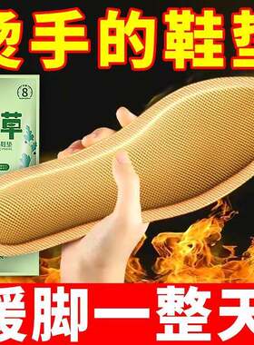 【南极人】艾草自发热鞋垫女加热免充电男冬季保暖足贴儿童暖宝宝