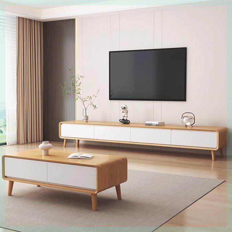 实木电视机柜小型迷你超薄超窄家用简易窄款现代落地电视柜