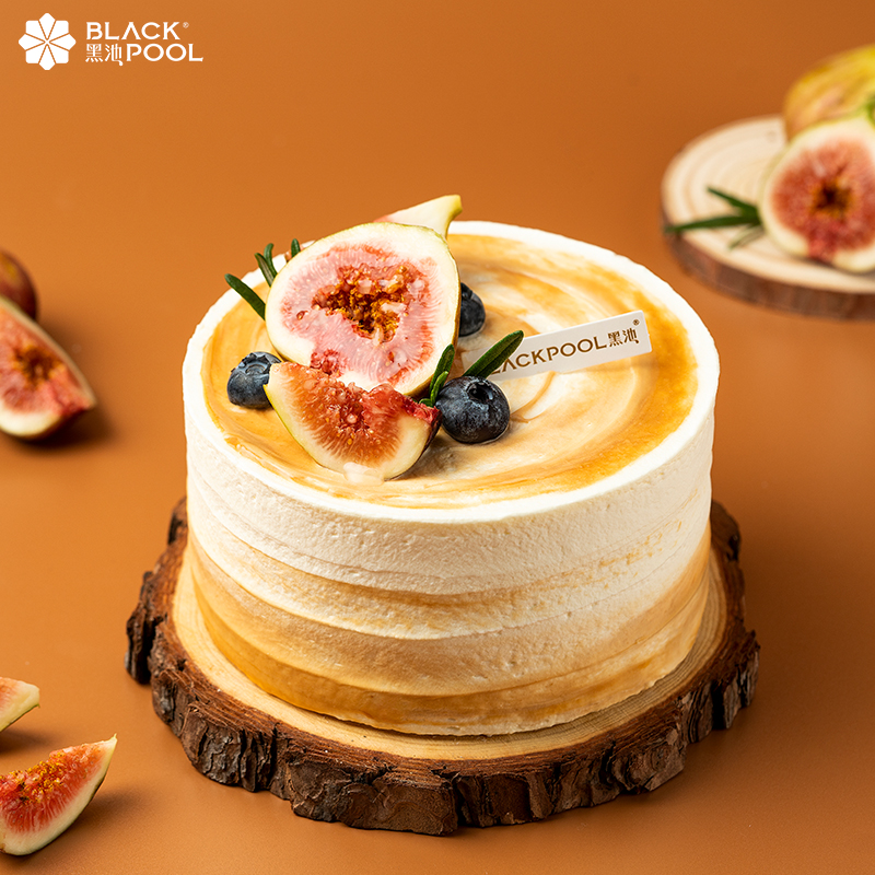 黑池蛋糕无花果焦糖软忌廉