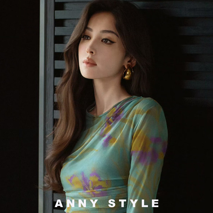 anna欧美夸张磨砂黄铜简约圆环vintage复古圆圈娜扎同款耳夹耳环
