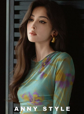 anna欧美夸张磨砂圆圈无耳洞耳夹