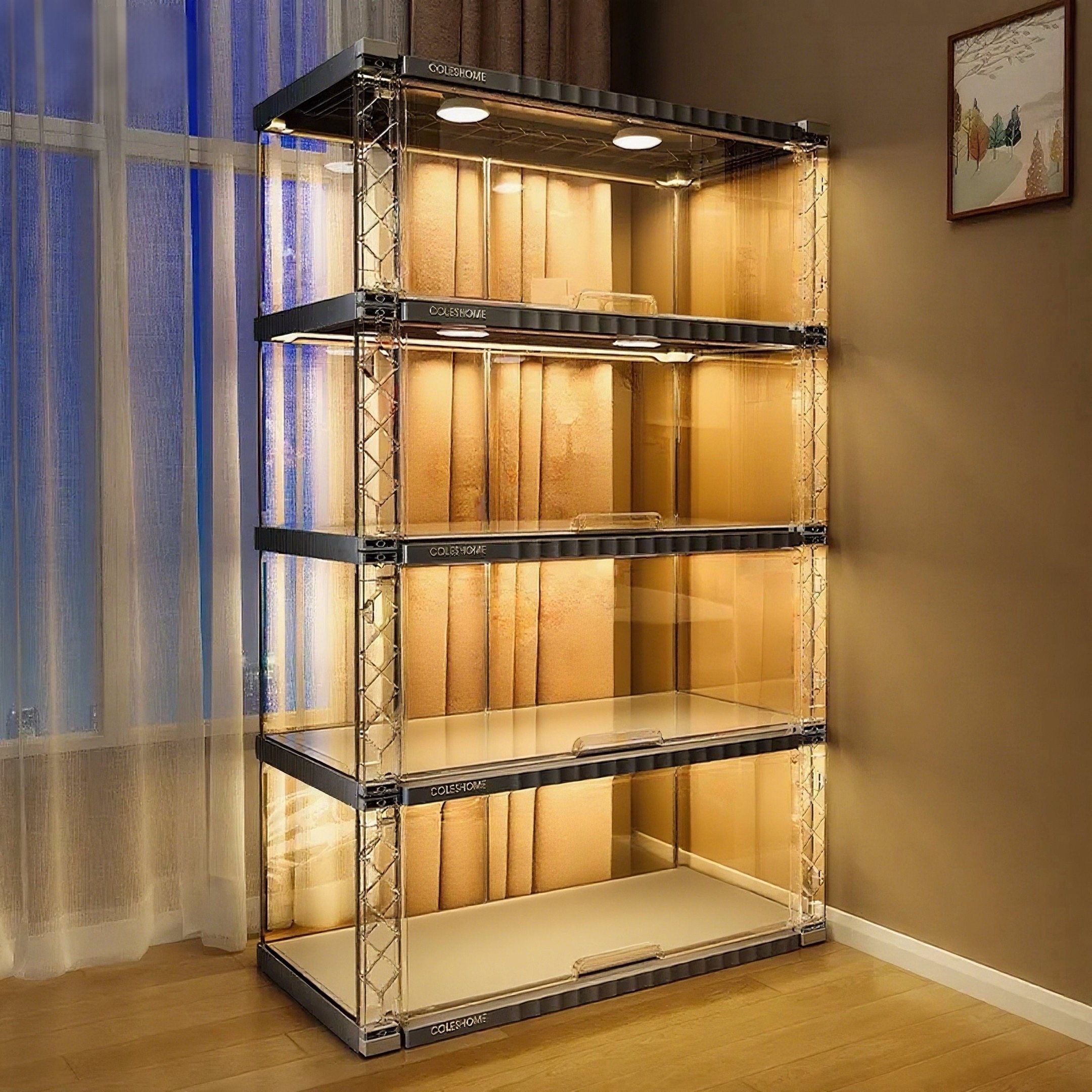 手办展示柜展示架透明适用乐高模型积木摆件家用车模高达玩具盒子,收纳整理,手办收纳盒,淘宝优惠券,粉丝福利购,淘宝优惠卷