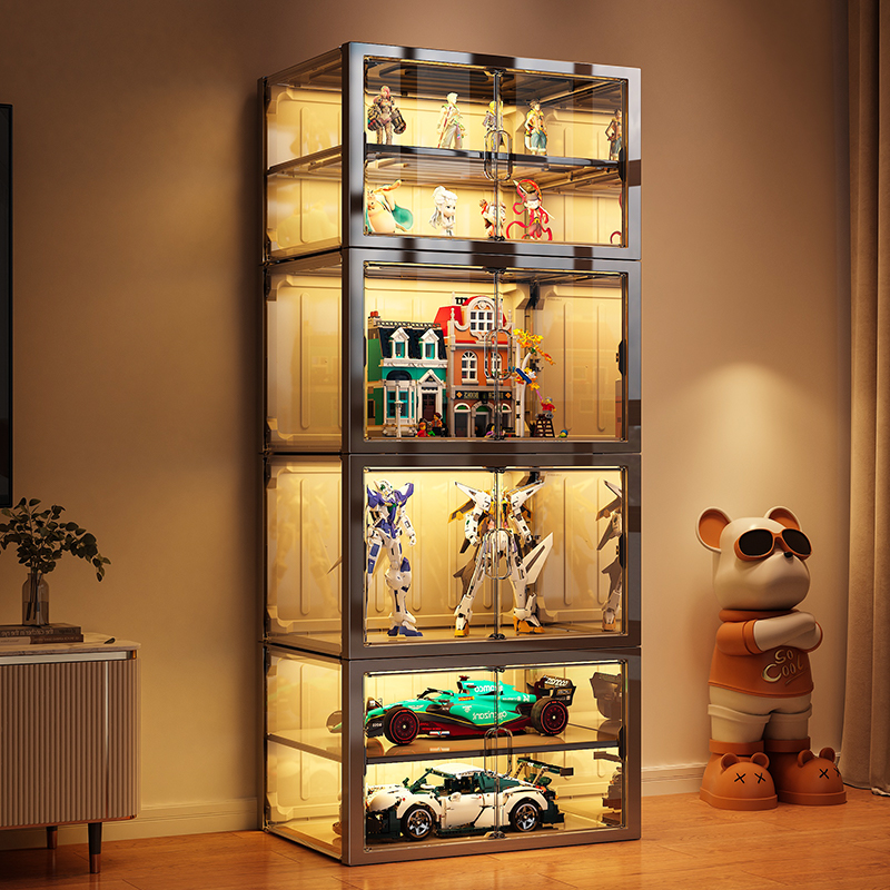 【加宽加大●可分层】手办展示柜