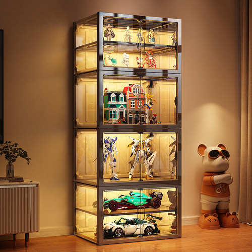 【加宽加大●可分层】手办展示柜