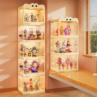 手办展示柜盲盒收纳架子透明玩具适用乐高摆件玩具积木模型陈列柜