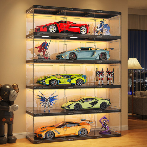 加宽·加大·带灯手办展示柜