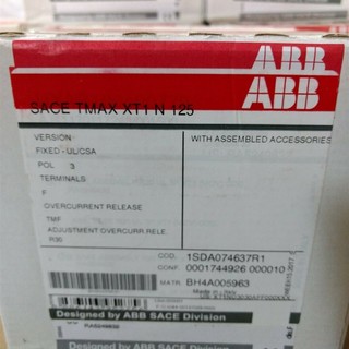 议价全新原装正品ABB 塑壳断路器;XT1N125 TMD32-450 FF 3P￥