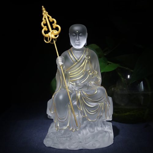 古法琉璃地藏王菩萨供奉庄严佛像