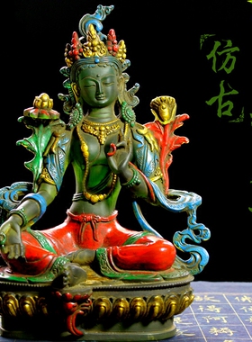 绿度母琉璃佛像璃锦园琉璃