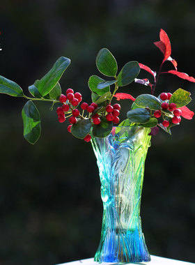 琉璃兰花瓶装饰插花摆件居家客厅桌面商铺前台中式摆放朋友送礼