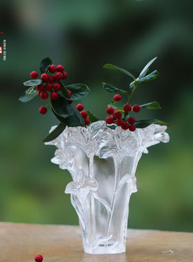 琉璃花瓶毛笔筒摆件工艺品