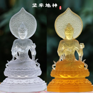 坚牢地神琉璃大地神女菩萨摆件佛堂摆放土地公土地神地藏经护法神