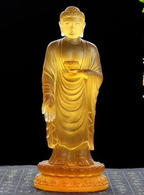 古法琉璃寺院接引佛