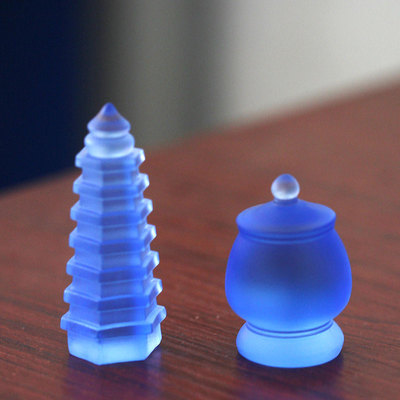 琉璃药师佛药塔药罐子佛像法器居家客厅佛堂佛前礼佛供具佛塔7层