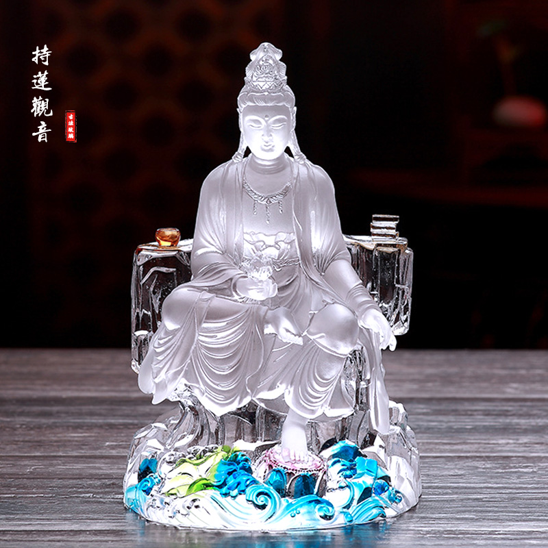 琉璃持莲观音菩萨观自在菩萨佛像