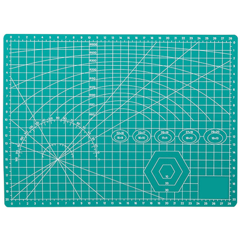 diy翻糖烘焙pvc绿色双面刻度垫板