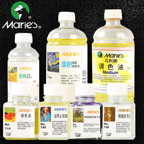 无味速干核桃大瓶装玛丽调色油