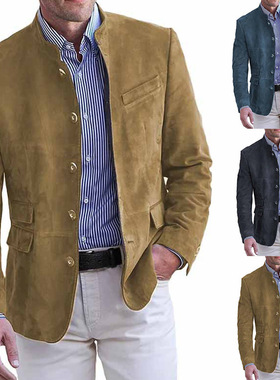 New autumn men's clothing single casual suit jacket suit top