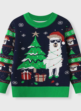 Christmas children's clothing boys girls sweaters 圣诞孩毛衣